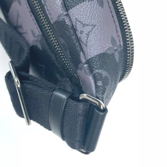 LOUIS VUITTON NIGO Monogram-Stripe MonogramEclipse Modular Sling Belt Bag - Picture 14 of 16